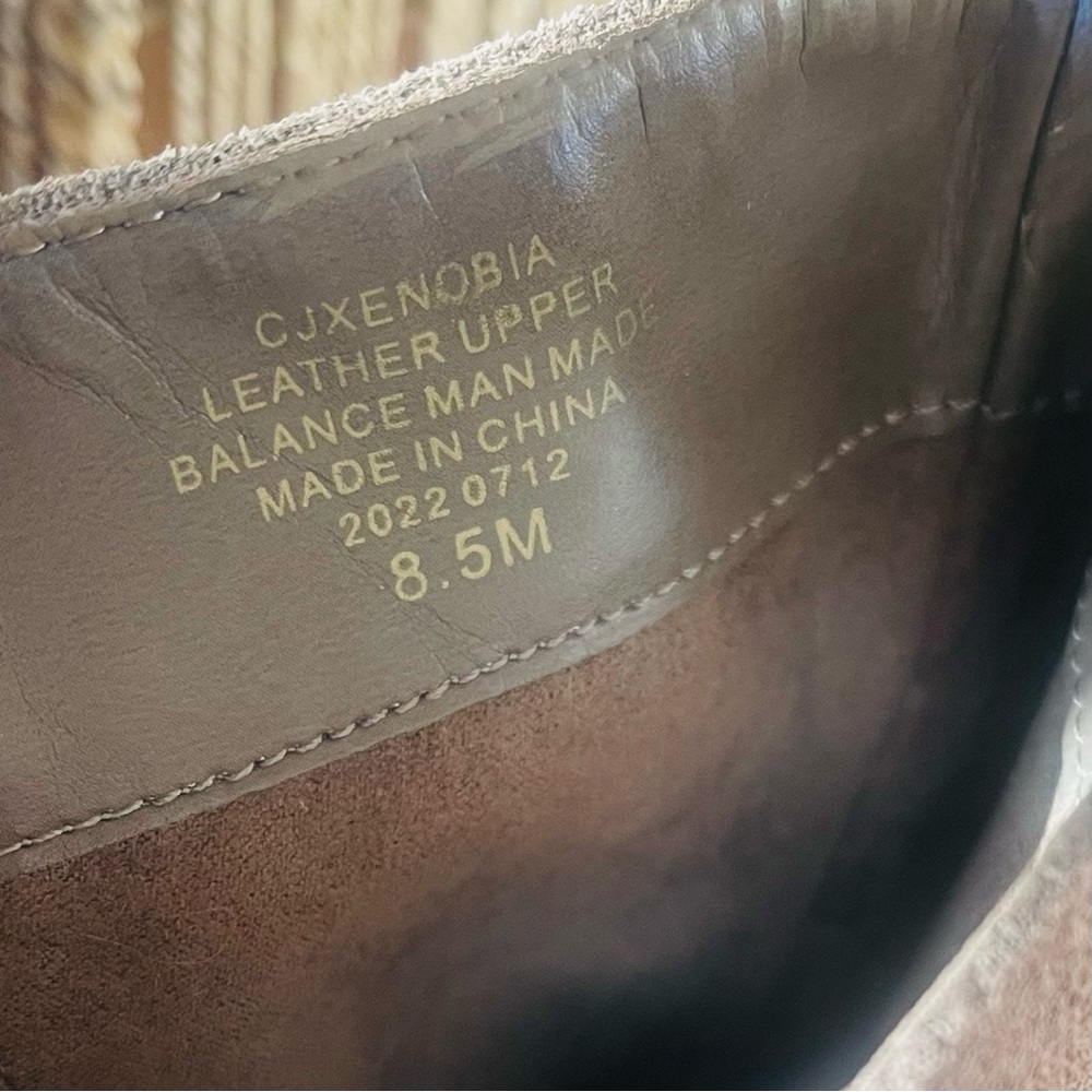 LIKE NEW CIRCA JOAN AND DAVID Xenobia Leather Suede Wrap Buckled Heeled … - Picture 14 of 15